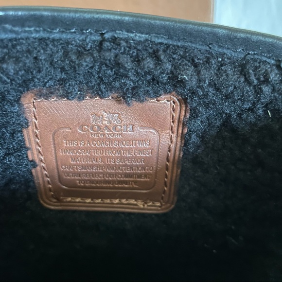 NWB COACH Casual Leather Boots with Shearling - Picture 6 of 13